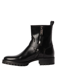 DSQUARED2 40mm Leather Ankle Boots W Buckle