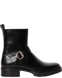DSQUARED2 40mm Leather Ankle Boots W Buckle