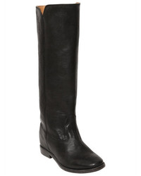 Isabel Marant 70mm Chess Wedged Leather Boots