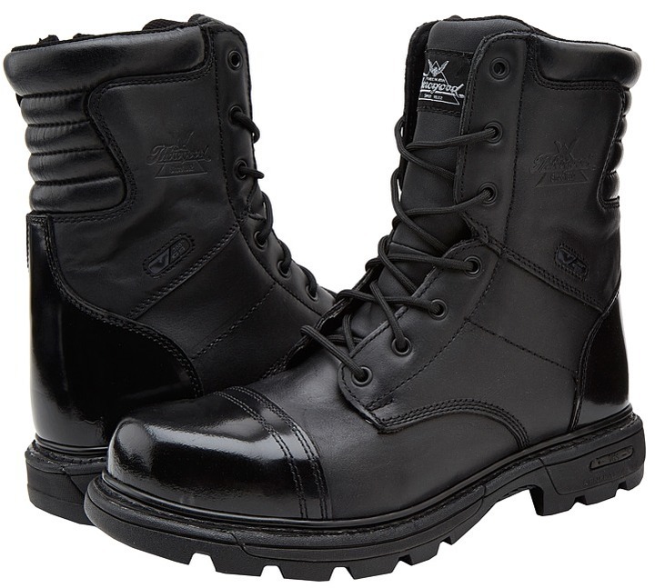 black 8 inch work boots