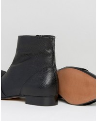 Asos Alabama Leather Pointed Knot Boots