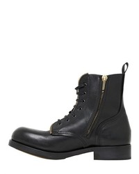Alexander McQueen Zipped Calf Leather Boots