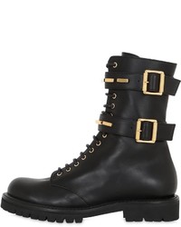Alexandre Vauthier 30mm Buckled Leather Combat Boots