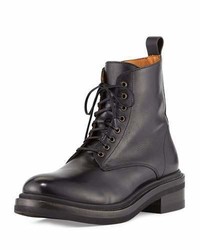 Frye Alice Leather Combat Boot Black