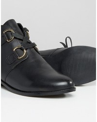 Asos Andrea Leather Lace Up Boots
