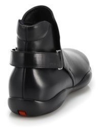 Prada Ankle Length Leather Boots