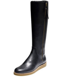 Cole Haan Auden Tall Leather Boot Black