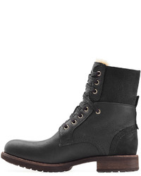 UGG Australia Larus Leather Boots With Shearling Lining