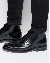 Ted Baker Baise Leather Lace Up Boots