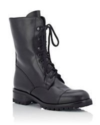 Barneys New York Yara Combat Boots Black Blue