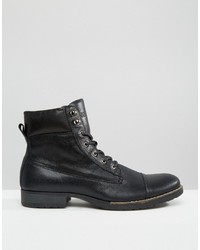 Bellfield Sigmar Leather Laceup Boots