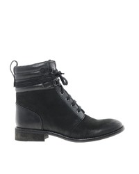 Bertie Pontos Worker Lace Up Ankle Boots