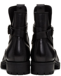 DSQUARED2 Black Buckle Boots