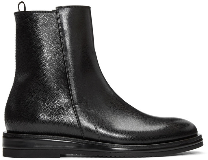 Calvin Klein Collection Black Craig Boots, $795 | SSENSE | Lookastic