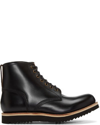 Grenson Black Dawson Boots, $425 | SSENSE | Lookastic