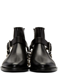 Balmain Black Eperon Boots