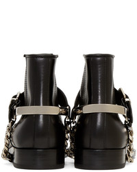 Balmain Black Eperon Boots