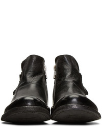 Officine Creative Black Ideal 26 Buckle Boots