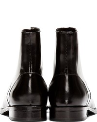 Tiger of Sweden Black Leather Ankle High Jones 11 Boots