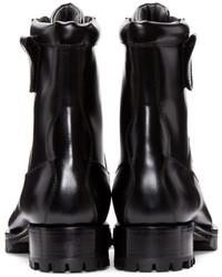 DSQUARED2 Black Leather Asylum Boots