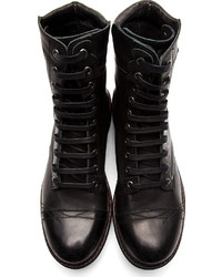 Diesel Black Leather Basic Cassidy Boot