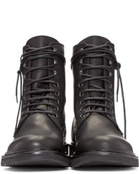 Ann Demeulemeester Black Leather Boots