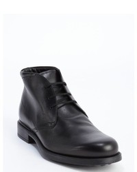 Tod's Black Leather Lace Up Chukka Boots