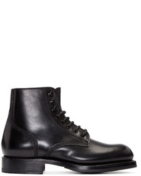 DSQUARED2 Black Leather Maxime Boots