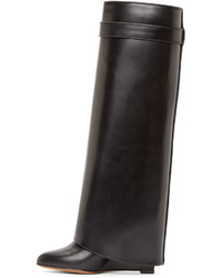 Givenchy Black Leather Pant Boots