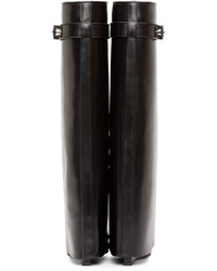 Givenchy Black Leather Pant Boots