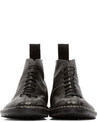 Marsèll Gomma Black Leather Sancrispa Lace Up Boots