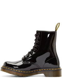 Dr. Martens Black Patent 8 Eye 1460 Boots