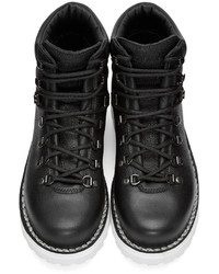 Diemme Black Pebbled Leather Roccia Boots
