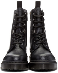 Dr. Martens Black Pebbled Para Boots