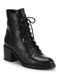 Joie Bridgette Lace Up Leather Combat Boots