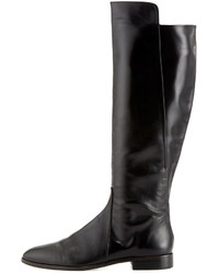 Delman Buena Tall Leather Boot Black