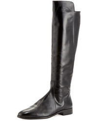 Delman Buena Tall Leather Boot Black