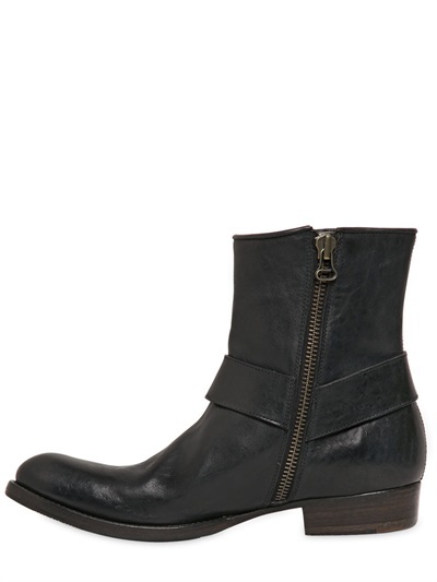 Buttero Western Leather Boot, $592 | LUISAVIAROMA | Lookastic