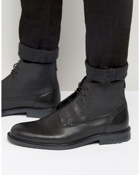 Boss Orange By Hugo Boss Cultroot Leather Lace Up Boots