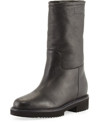 Vince Chenay Shearling Fur Lined Boot Black