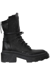 Cinzia Araia 50mm Leather Combat Boots
