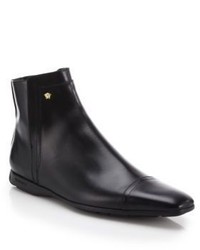 Versace City Leather Ankle Boots