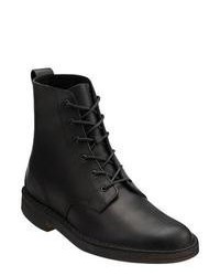 Clarks Desert Mali Black Leather Boots