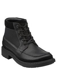 Clarks Tungsten Black Tumbled Leather Boots