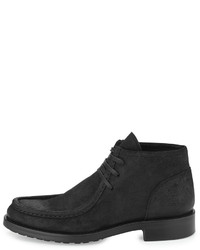 Vince Crawford Leather Moccasin Boot Black