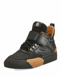 Moncler Cyprien Leather Hiking Boot Black