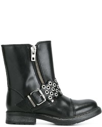 Diesel Zipped Buckled Boots