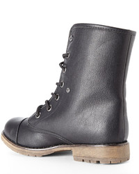 Chinese Laundry Dirty Laundry Black Rven Combat Boots
