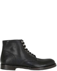 Dolce & Gabbana Siracusa Stone Wash Leather Ankle Boots