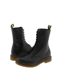 Dr. Martens 1490 W Lace Up Boots Black Smooth